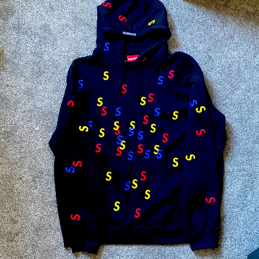 Supreme Embroidered S Hooded Sweatshirt